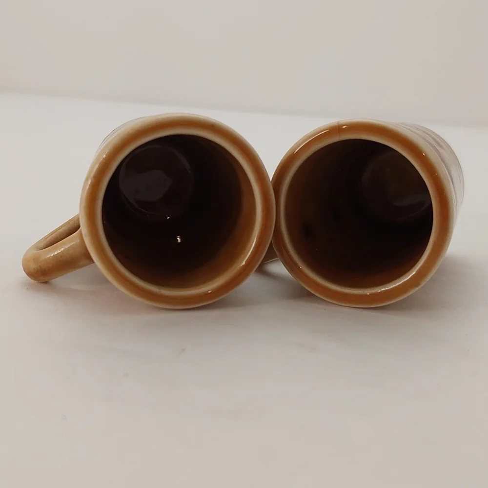 Bronte Shot Glasses Genuine Regal China Yorkshire Liqueur Pair Mini Mugs